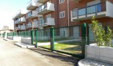 Il cantiere finito - dettaglio cancelli