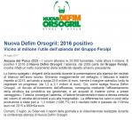 Nuova Defim Orsogril bilancio 2016 positivo